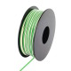 LiYZ Flachleitung, 2x0,14mm², 25m Spule, Adernfarben weiß/grün