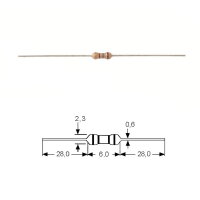 Kohleschicht-Widerstand | Bauform 0207 | 1/4W 5% 1K0 |...
