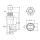 Miniatur-Drucktaster mit 7mm Einbau-Ø, OFF-(ON), 0,5A/250V, verschiedene Farben