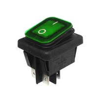 Kontroll-Wippschalter IP65 30x22mm | 2-polig EIN/AUS 16A...