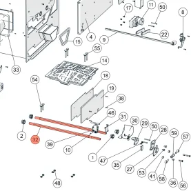 ETA HACK 110-130 / PE-K 105-140 Welle für Kipprost...