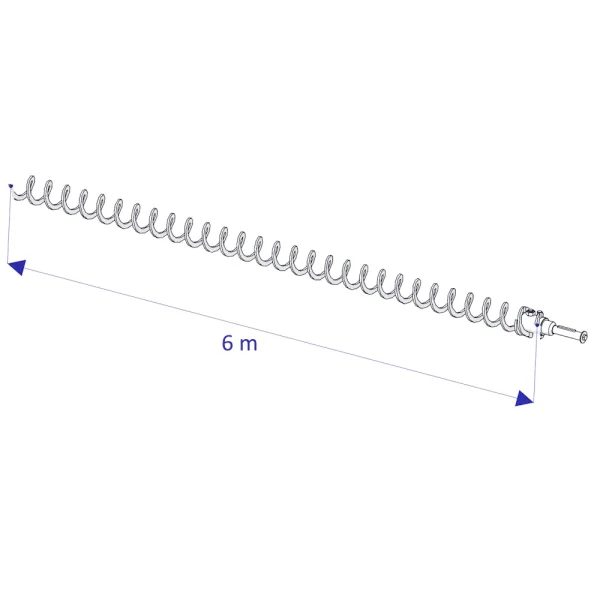 ETA Pelletsaustragung Flex, Schnecke für Austragung 6,0m, L = 6290mm inkl. Stummel