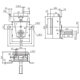 AC Synchron-Getriebemotor mit Grillspießaufnahme,...