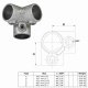 Temperguss Rohrverbinder-Serie, Formteil: Eckverbinder, 90°, 26,9mm (¾")