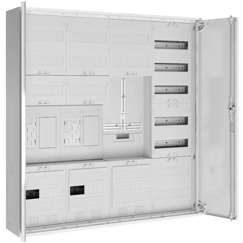 Zählerschrank | 2x eHZ 16mm²/2R TSG Verteilerfeld/APZ | 4-feldrig