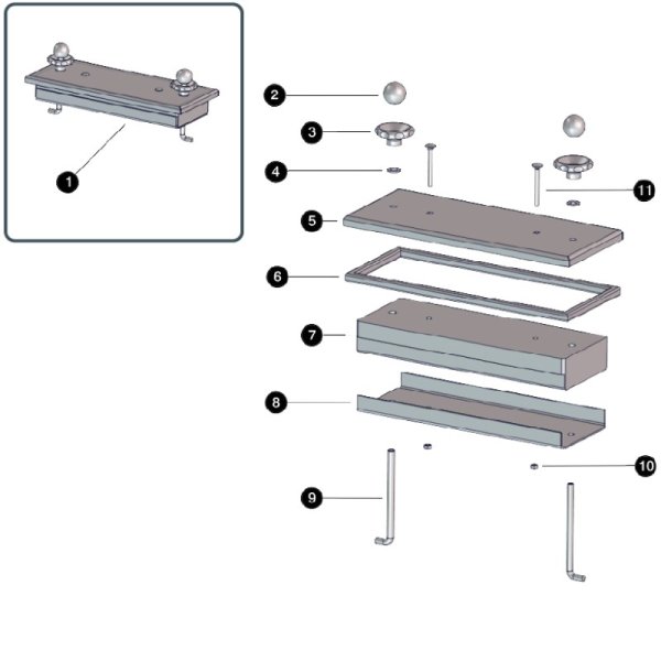 ETA SH 40/50/60 Reinigungsdeckel komplett