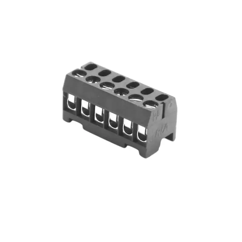 RIACON 166 Schraubklemme mit Drahtschutz, steckbar, 6-polig, RM3,5, 90°