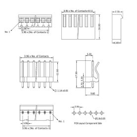 Platinen-Steckverbinder Serie CG, RM3,96, 10er Packs