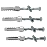 4-fach Schraubensatz für Wandhalter-Befestigung,...