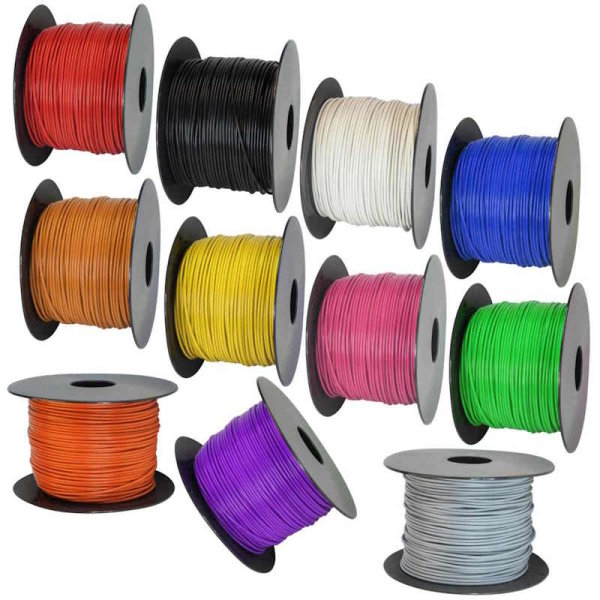 LiYv 0,5mm² Kabel verzinnt Litze Schaltlitze 10 Farben in 7 Längen zur Auswahl 