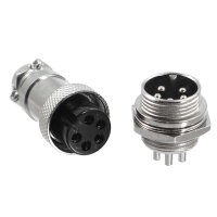 M16 Steckverbinder-Paar | Buchse/Stecker verschraubbar |...