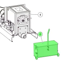 ETA PE 15-25 (bis 2011) Aschebox komplett, RAL7024