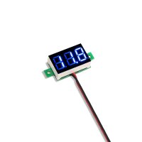Voltmeter-Einbaumodul 3-30V | mit LED-Display Blau