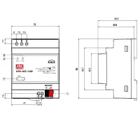 MeanWell KNX-40E-1280 Hutschienen-Netzteil, 30V, 1,28A, 38,4W