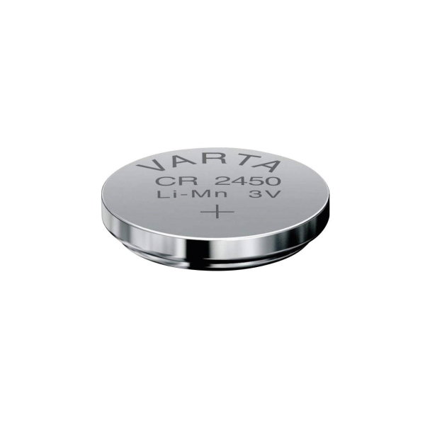 VARTA CR2450 Lithium-Knopfzelle, 24,5x5mm, 3V, 620mAh