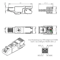 CAT.6A RJ45-Netzwerkstecker, feldkonfektionierbar