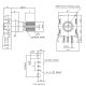 Encoder, 11mm, 20 Impulse, 6x10mm Metallachse geriffelt, 90°