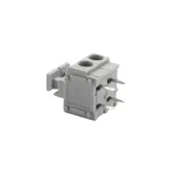 Zugfeder Leiterplattenklemme | 2-polig RM5 90° 8A 300V | Grau 10 Stück