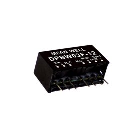 MeanWell DPBW06G-05 DC/DC Wandler, 18-75V zu +/-5V, 600mA, 6W