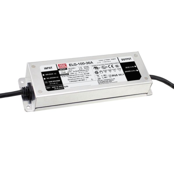 MeanWell ELG-100-C1050-3Y LED-Treiber, IP67, 100W, 95V, 1050mA, CC