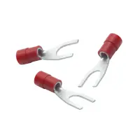 Gabelkabelschuhe Rot isoliert | 1,5mm² | M5 | 100...