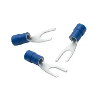 Gabelkabelschuhe Blau isoliert | 2,5mm² | M4 | 100...