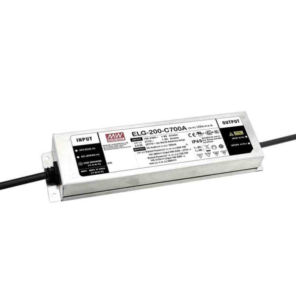 MeanWell ELG-200-C1050D2-3Y LED-Treiber, IP67, 199,5W, 95-190V, 1050mA, CC, D2