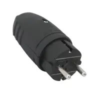 BACHMANN 913.171 Gummi-Schutzkontaktstecker IP44 gerade |...