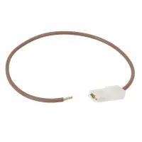 Brücke 1,5mm² 250mm | 6,3mm Flachsteckhülse/Aderendhülse | Braun 10 Stück