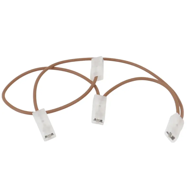 Brücke 1,0mm² 220/100/220mm | 4x 6,3mm Flachsteckhülse | Braun 10 Stück