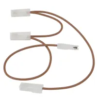 Brücke 1,0mm² 220/100/220mm | 4x 6,3mm Flachsteckhülse | Braun 10 Stück