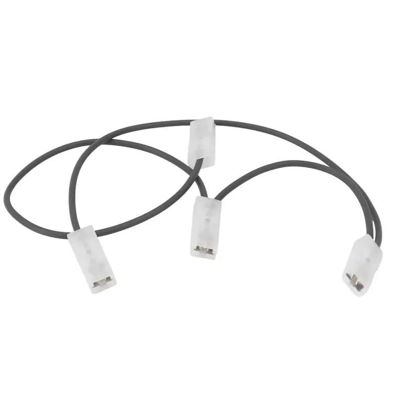 Brücke 1,0mm² 220/100/220mm | 4x 6,3mm Flachsteckhülse | Schwarz 10 Stück
