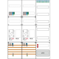 Zählerschrank | 2x eHZ 16mm²/2R Verteilerfeld/APZ | 3-feldrig