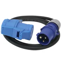 CEE Adapterkabel | Stecker 16A 3-polig / Kupplung...
