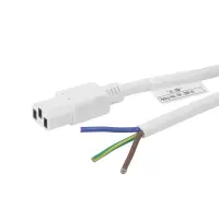 Kaltgerätekabel mit offenem Ende | 3G2,1mm² 15A...