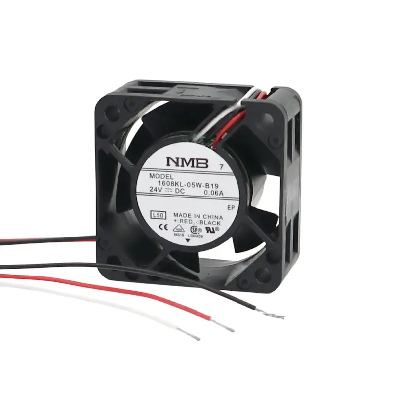 NMB 1608KL-05W-B19-L50 Axiallüfter 40x40x20mm | 24VDC 1W 8,4m³/h 20dBA | Tacho