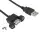 EFB K5291SW.3V2 USB2.0 Verlängerungskabel, A Stecker/A Einbaubuchse, Schwarz, 3m