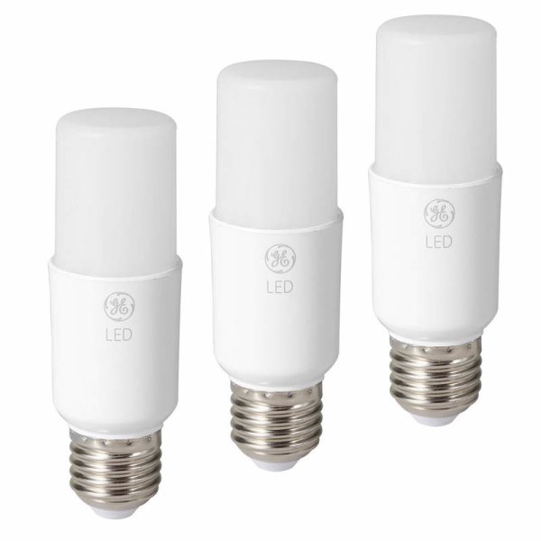 GE BrightStik LED-Lampe in R&ouml;hrenform, E27, 10W, 810lm, 6500K, 3 St&uuml;ck