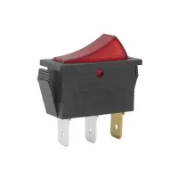 Kontroll-Wippschalter 30x11mm | 1-polig EIN/AUS 16A...
