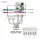 FLO CONTROL N90458.001 2/2-Wege Magnetventil-Block, 4 Anschlüsse, PEEK, NC, 24V-