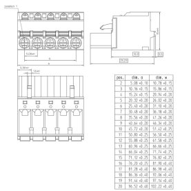 PHOENIX CONTACT FKC2,5/2-ST-5,08GY Leiterplattenstecker, 2-polig, 50 Stück
