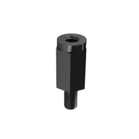 Abstandsbolzen Kunststoff | M5x8mm IG/AG | SW10 | Schwarz...