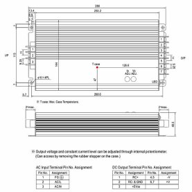 MeanWell HEP-600C-12 Akkulader, 600W, 14,4V-, 35A