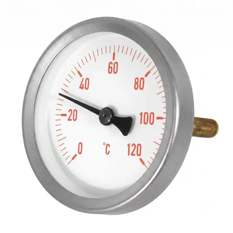Bimetall-Zeigerthermometer 0/120°C D=63 mm BiTh63K | Haustechnik Shop Bimetall-Zeigerthermometer 0/120°C D=63 mm BiTh63K | Haustechnik Shop