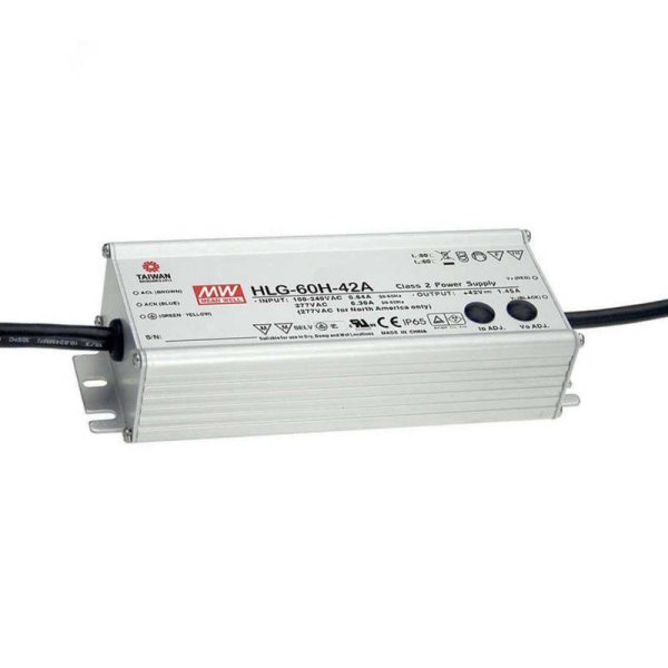 MeanWell HLG-60H-36A LED-Treiber, IP65, 61W, 36V, 1,7A, CV+CC