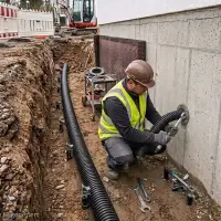 DN100-DN200 Ringraumdichtungen für Wellrohre 40-160mm | Mauerdurchführung geteilt