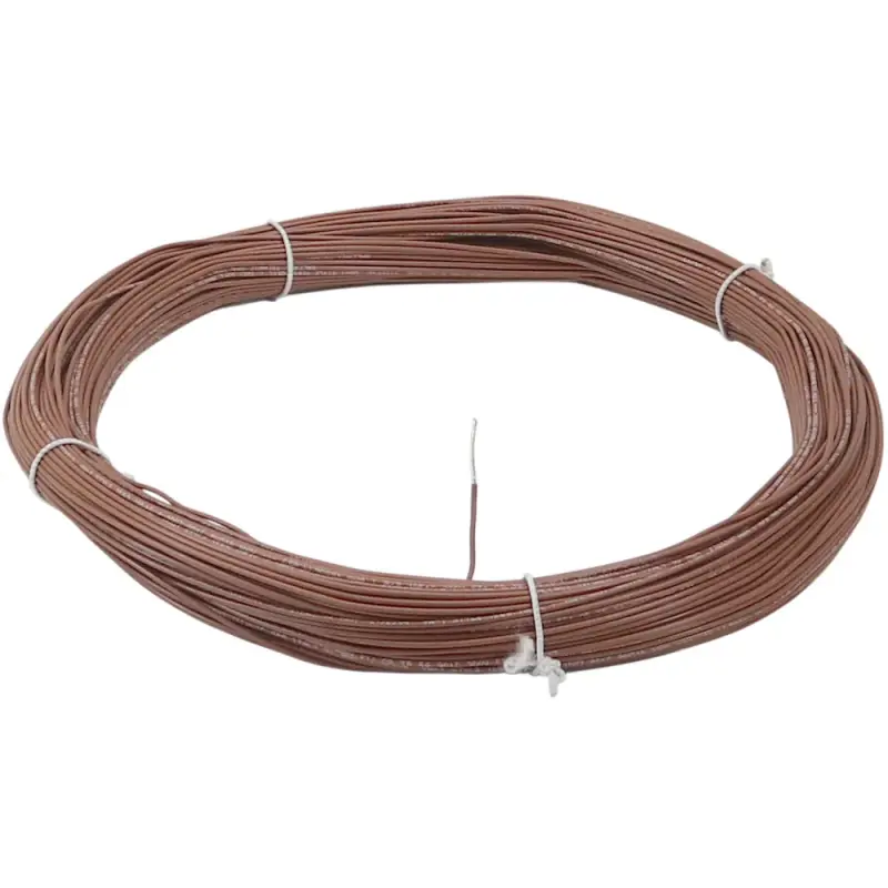 UL/cUL Schaltdraht starr | AWG18 105°C | Kupfer verzinnt | Braun 100m Ring