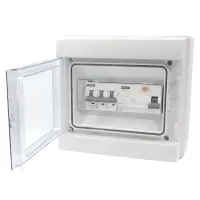 Feuchtraum-Verteilersets Wallbox mit FI-Schalter & LS...