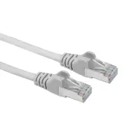 CAT.5E Patchkabel 0,15m Grau | SF/UTP AWG26 PoE kompatibel