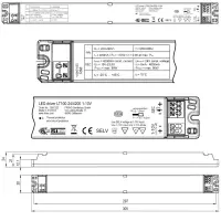 FRIWO LT100-24/4200 1-10V LED-Treiber | 24VDC 4,2A 100W | CV+CC dimmbar
